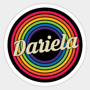 Dariela - Retro Rainbow Style Sticker